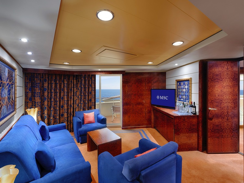 MSC Yacht Club Executive and Family Suite with Balcony